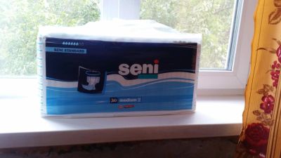 Лот: 6075276. Фото: 1. Seni basic air medium 2 подгузники... Антисептики, защитные средства, медицинские маски