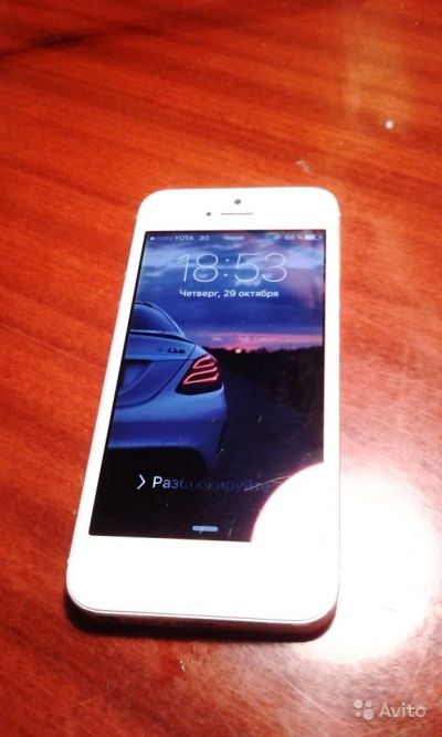 Лот: 6417377. Фото: 1. iPhone 5 16gb white рабочий, не... Смартфоны