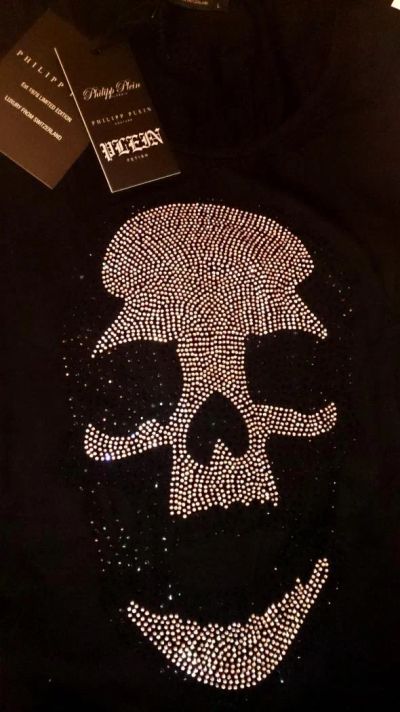 Лот: 5112114. Фото: 1. Майка черная Philipp Plein женская. Футболки, топы и майки