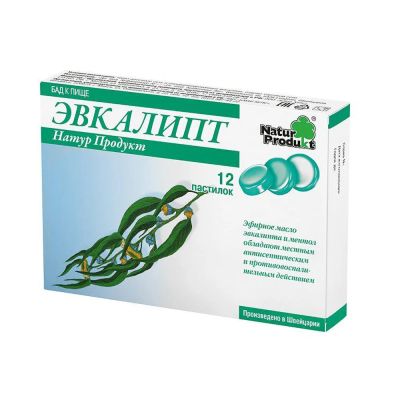 Лот: 25437936. Фото: 1. Эвкалипт паст. №12 БАД. Лекарства