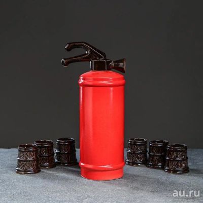 Лот: 17240182. Фото: 1. Штоф 23 февраля "Огнетушитель... Кувшины, графины