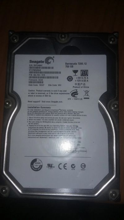 Лот: 12249722. Фото: 1. Жесткий диск. Жёсткие диски (HDD)