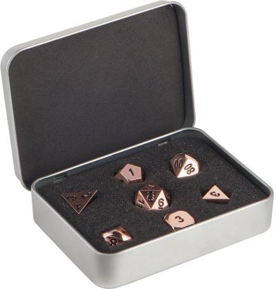 Лот: 14916674. Фото: 1. Набор кубиков Metal Dice Set -... Настольные игры, карты