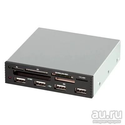 Лот: 13635026. Фото: 1. 3,5" card reader all in 1 cr-406. Картридеры