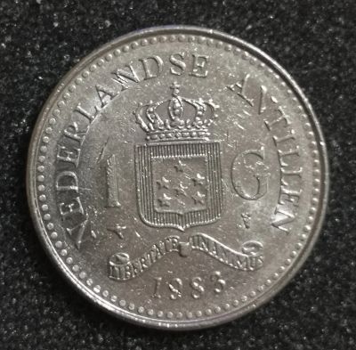 Лот: 23174266. Фото: 1. 1 гульден 1983 года. Нидерландские... Америка