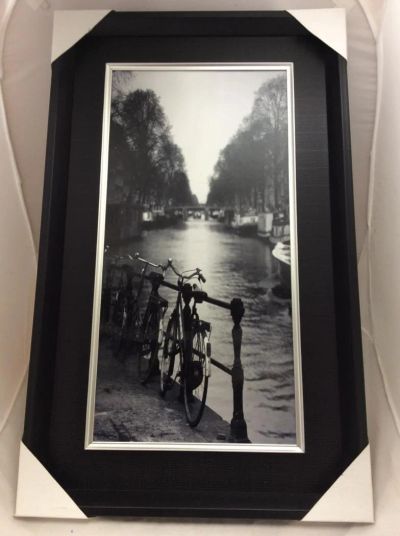 Лот: 4394001. Фото: 1. Фотокартина черно-белая 25х50см... Рамки, багет