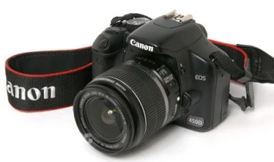 Лот: 5125070. Фото: 1. Фотоаппарат Canon EOS 450 D+ карта... Цифровые зеркальные