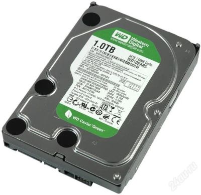 Лот: 837268. Фото: 1. Жесткий диск WD Caviar Green 1TB. Жёсткие диски (HDD)