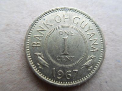 Лот: 6784306. Фото: 1. Гайана 1 цент 1967. Америка
