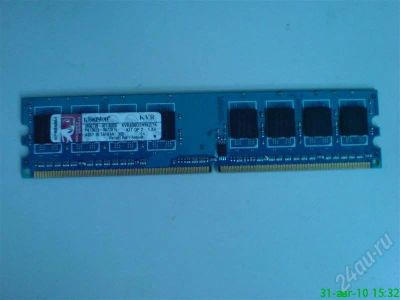 Лот: 492496. Фото: 1. Память Kingston KVR800 512мб б... Оперативная память