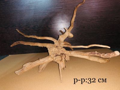 Лот: 18628279. Фото: 1. Коряга корень Сакуры 32 см. Грунты, украшения, наполнения