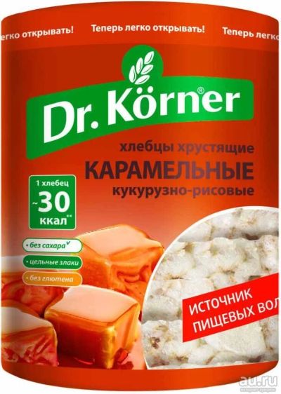 Лот: 13683592. Фото: 1. Хлебцы Доктор Кернер кукурузно-рисовые... Диетическое питание