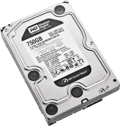 Лот: 7645788. Фото: 1. WD Black 750Gb (WD7501AALS). Быстрый... Жёсткие диски (HDD)
