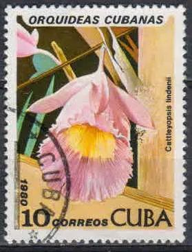 Лот: 21546534. Фото: 1. 1980. Куба. Орхидеи. н.с. № 2484. Марки