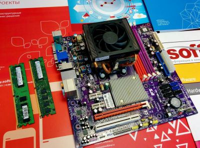 Лот: 7528161. Фото: 1. Комплект AMD Athlon X2 Dual-Core... Компьютеры в сборе