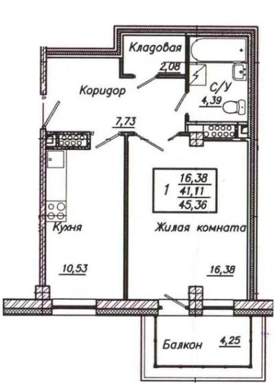Лот: 6315756. Фото: 1. Срочно! Продам 1-комнатную квартиру... Квартиры, студии