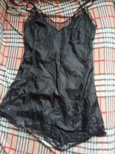 Лот: 16249509. Фото: 1. Сорочка черная (размер 42-44). Домашняя одежда