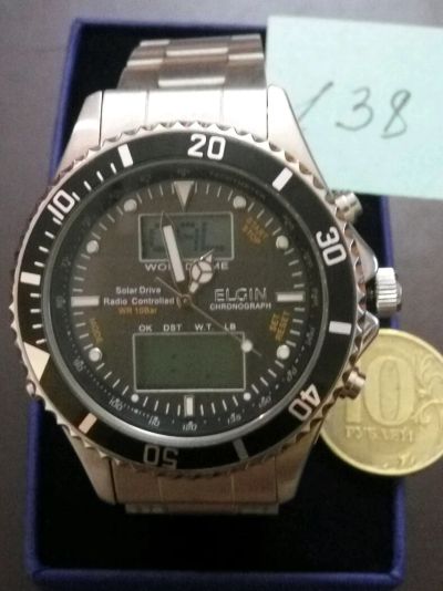 Лот: 9479565. Фото: 1. часы Elgin chronograph FK-1349S... Оригинальные наручные часы