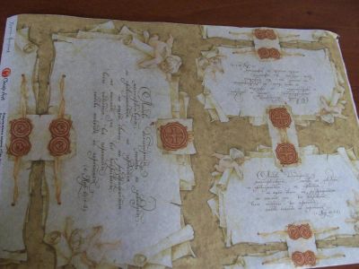 Лот: 4062916. Фото: 1. Декупажная карта для рукоделия... Декупаж