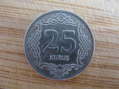 Лот: 21082451. Фото: 1. Монеты Азии. Турция 25 куруш 2009... Ближний восток