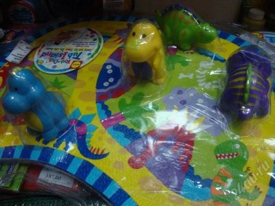 Лот: 425250. Фото: 1. Игра ALEX Плавающий остров динозавров. Игрушки для купания