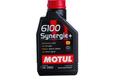Лот: 20067543. Фото: 1. MOTUL 6100 Synergie+ 10w40 SN... Масла, жидкости