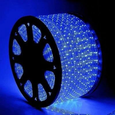 Лот: 16903298. Фото: 1. Дюралайт LED круглый, 3 жилы... Гирлянды, шарики, новогодние аксессуары