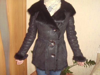 Лот: 3894514. Фото: 1. дубленка женская натуральная с... Верхняя одежда