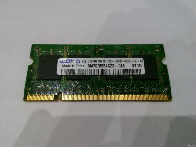 Лот: 12739677. Фото: 1. Модуль памяти 512MB 2Rx16 PC2-5300S-555-12-A3. Оперативная память