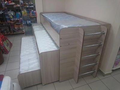 Лот: 5485643. Фото: 1. Кровать 3-ех (трех) ярусная детская. Детские кровати и кроватки