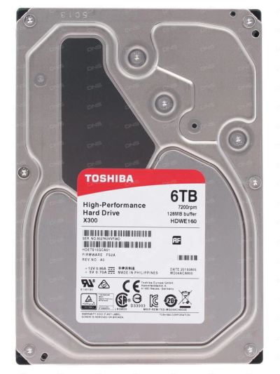 Лот: 10629395. Фото: 1. 6 ТБ Жесткий диск Toshiba X300... Жёсткие диски (HDD)