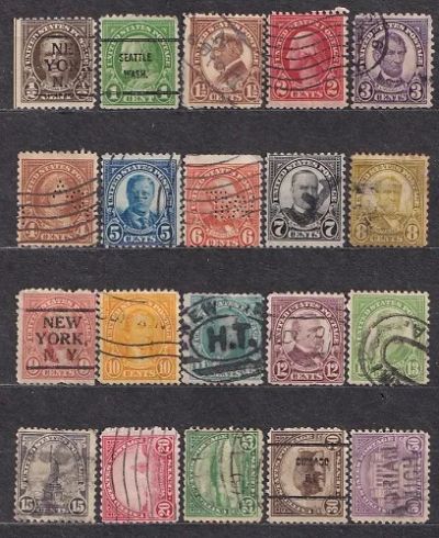 Лот: 25850611. Фото: 1. США 1922-25_008. Марки