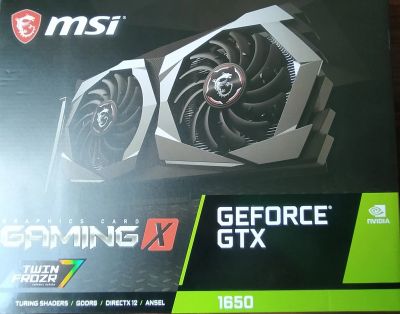 Лот: 19202679. Фото: 1. Видеокарта Geforce gtx 1650 gaming... Видеокарты