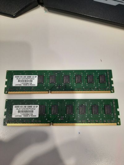 Лот: 15847980. Фото: 1. 4Gb (2x2Gb) DDR3 Unifosa (Elpida... Оперативная память