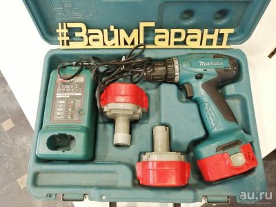 Лот: 15144622. Фото: 1. Шуруповерт makita+кейс+ батареи... Кейсы, сумки для инструмента