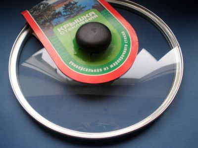 Лот: 4688549. Фото: 1. 🍳 Крышка стеклянная D 24 см для... Сковороды и сотейники