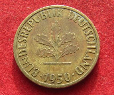 Лот: 21006475. Фото: 1. Германия 5 пфеннигов, 1950г. Германия и Австрия