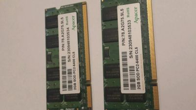Лот: 11667086. Фото: 1. DDR2 4Gb (2+2) для ноутбука. Отправка... Оперативная память