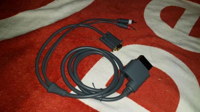 Лот: 7928955. Фото: 1. Кабель VGA для Xbox 360 для монитора... Запчасти для игровых приставок, консолей