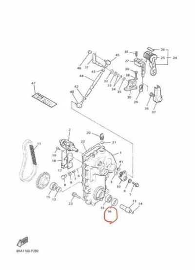 Лот: 19849765. Фото: 1. Сальник КПП Yamaha Viking VK540... Трансмиссия