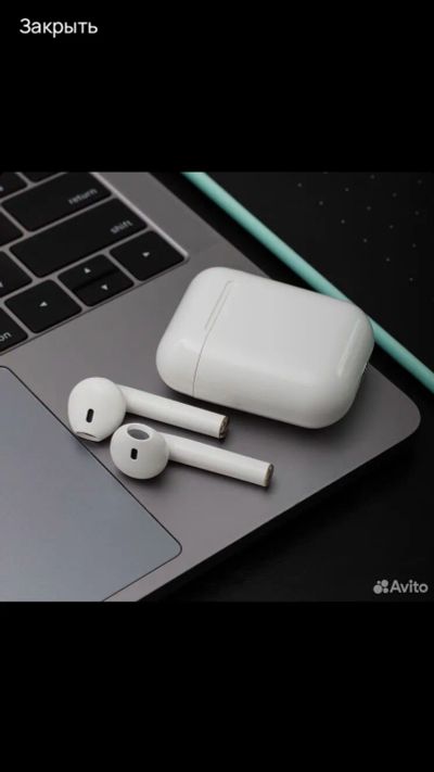 Лот: 25798023. Фото: 1. AirPods i12 НОВЫЕ. Наушники, гарнитуры