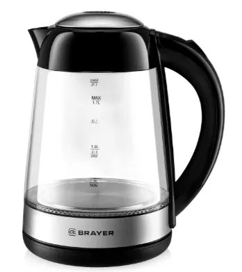 Лот: 20833839. Фото: 1. Чайник Brayer BR1012BK, 1,7 л... Чайники, кофемашины, кулеры