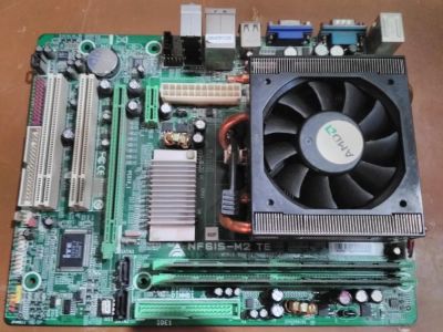 Лот: 11540929. Фото: 1. AMD Athlon 64 X2 4400+ + biostar... Материнские платы