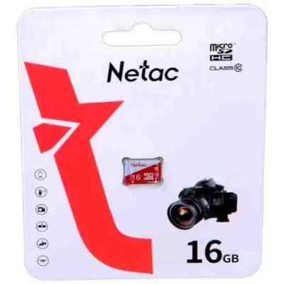 Лот: 24948507. Фото: 1. Карта памяти MicroSDHC 16Gb Netac... Карты памяти