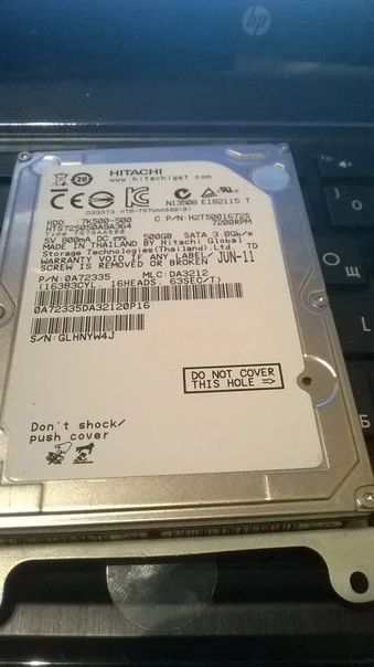 Лот: 4920868. Фото: 1. Продам жесткий диск Hitachi 500Gb... Жёсткие диски (HDD)
