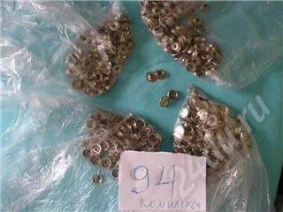 Лот: 446784. Фото: 1. клепки белые. Ткани, нитки, пряжа