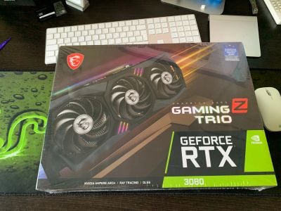 Лот: 19252956. Фото: 1. 10GB 3080 MSI Gaming Z Trio OC... Видеокарты