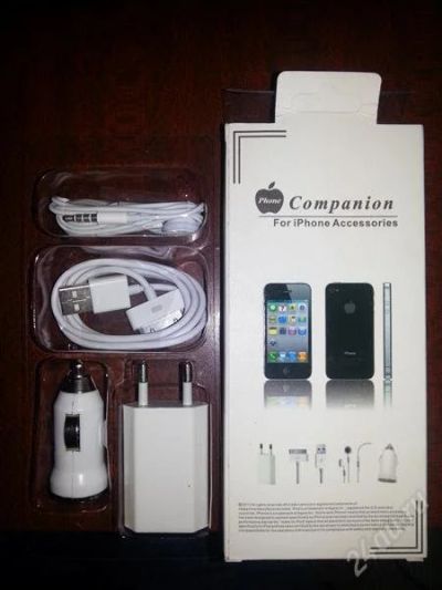 Лот: 2353945. Фото: 1. Набор аксессуаров для iPhone для... Электроприборы для автомобиля