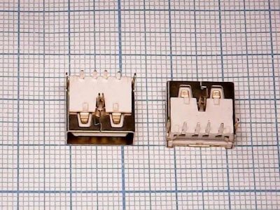 Лот: 12287033. Фото: 1. Разъём USB №026 ver.2.0 female. Разъёмы