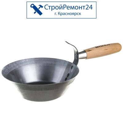 Лот: 25758543. Фото: 1. Ковш штукатурный Biber с деревянной... Ручной инструмент